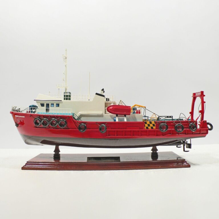 Modelo de barco hecho a mano de madera de la Mermaid Supporter